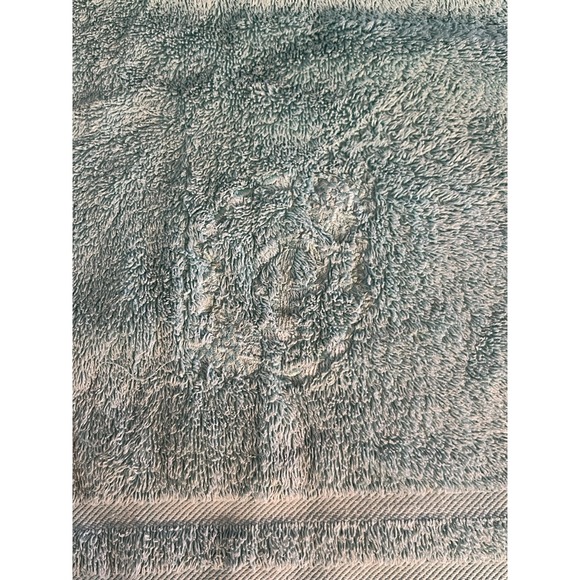 Ralph Lauren Vintage Bath Towel Set Aqua Blue Towels‎ are Monogrammed with "P" - Picture 4 of 5
